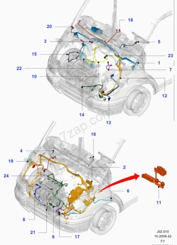 Car engine diagram